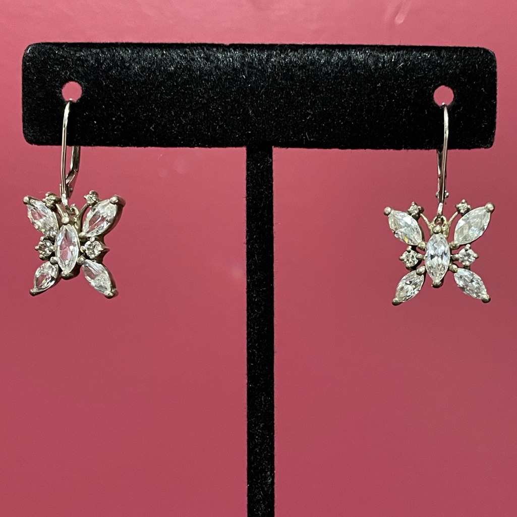 Lenox Cubic Zirconia Butterfly Earrings